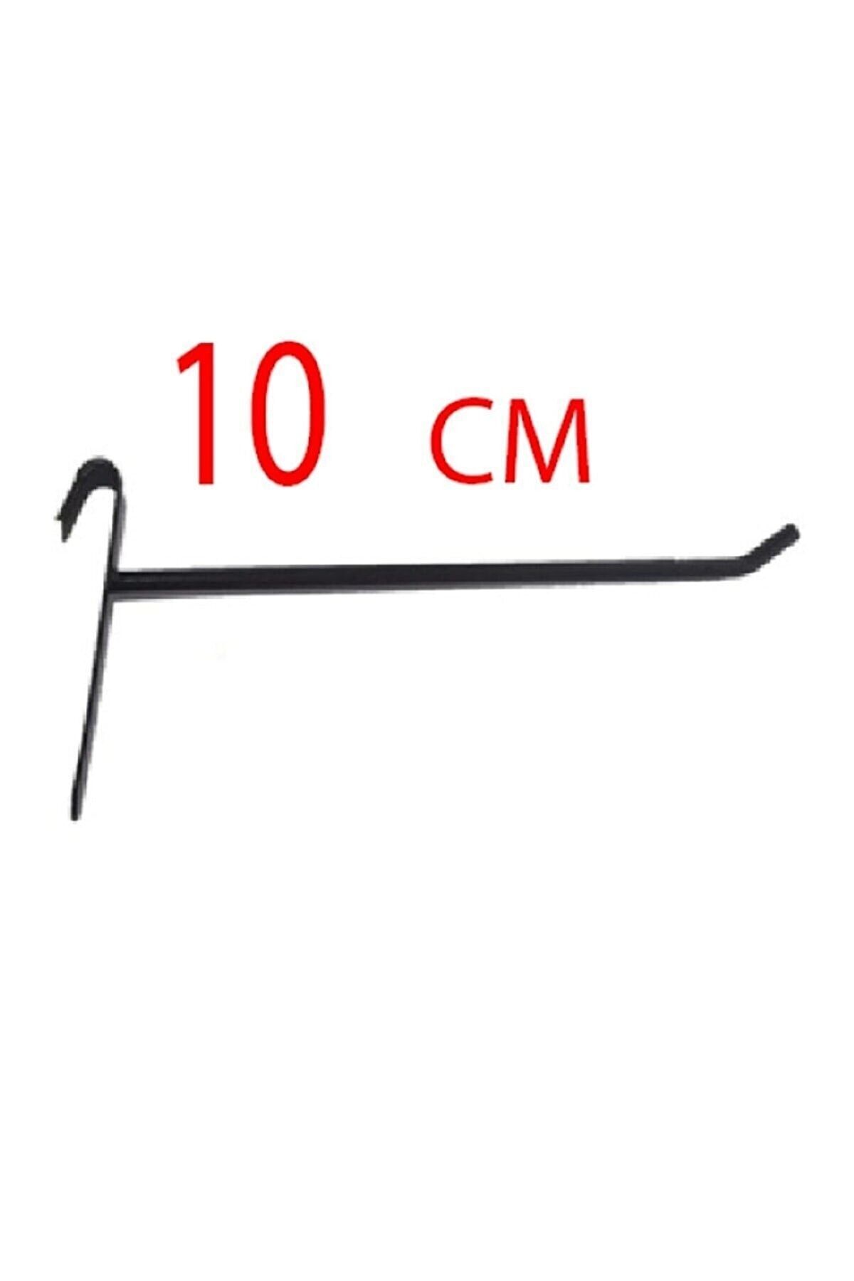10 Adet, 10 Cm, Siyah Boyalı Tel Pano Kancası, Raf Kancası, Pano Teli, Raf Teli, Askılık Teli