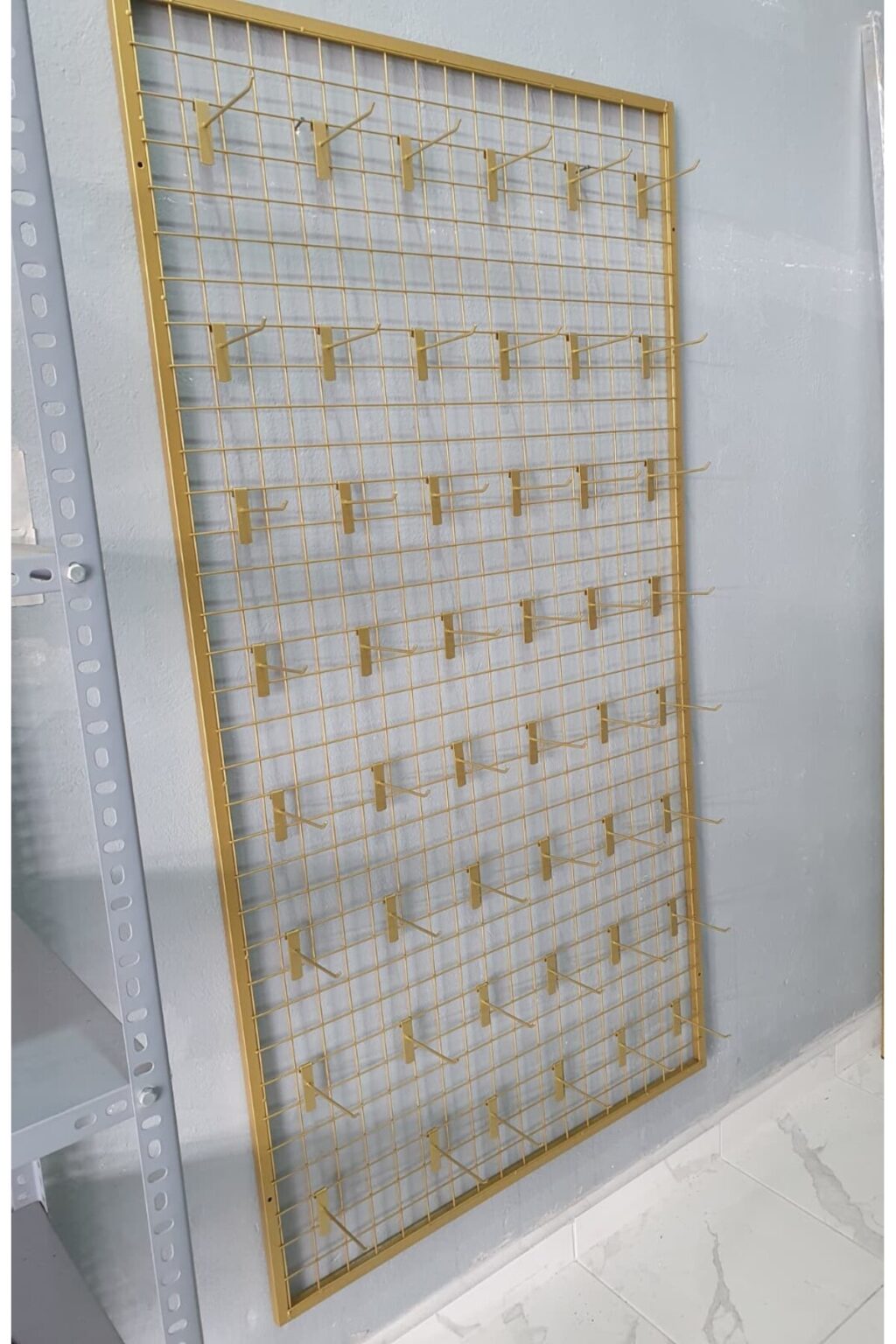 Tel Pano 103x200 cm 5x5 Sık Telli 50 Adet 15 cm Kanca Dahil Renk:gold - Görsel 4