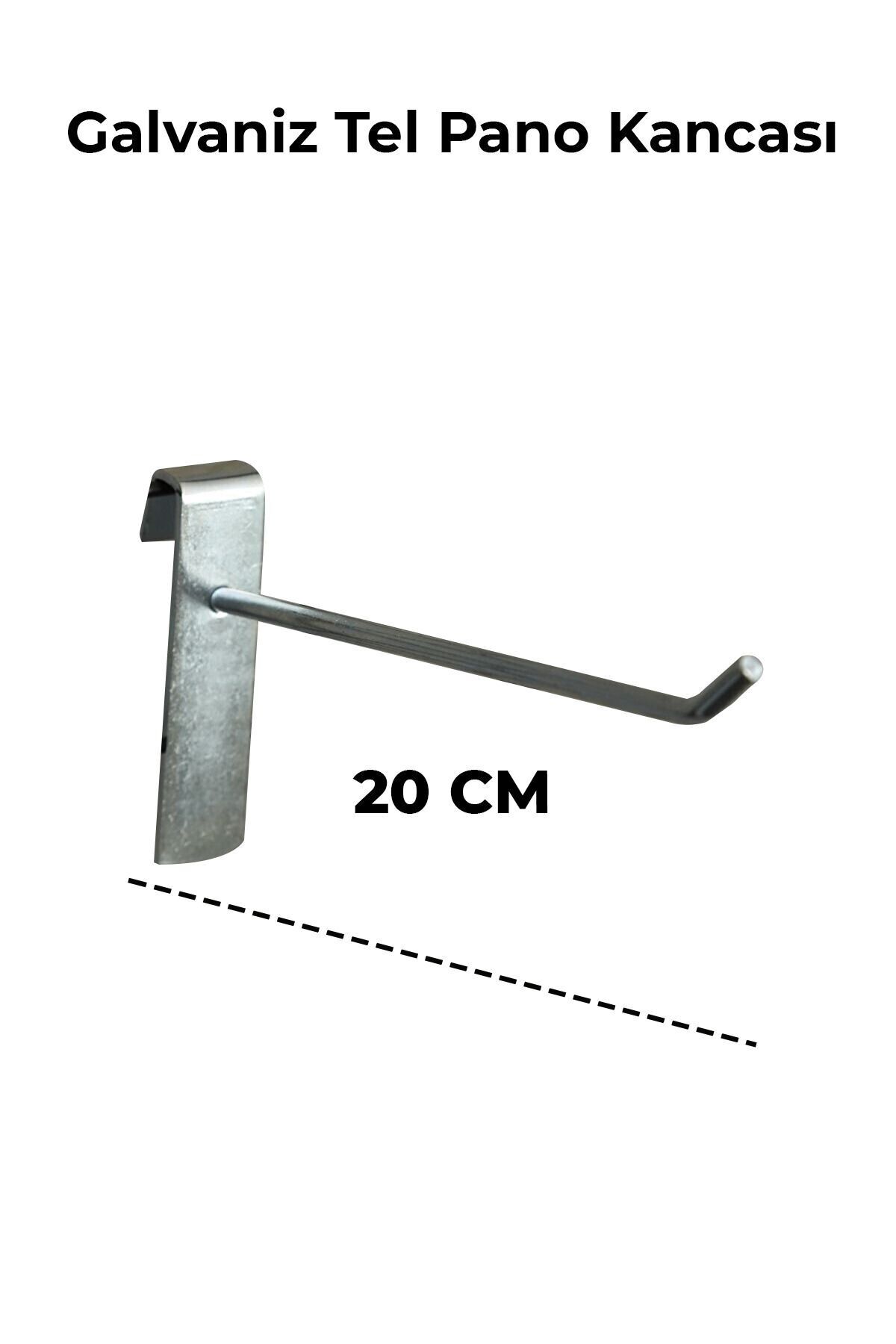 20 Adet 20 Cm Tel Pano Kancası Kanca - Raf Kancası - Aksesuar - Raf Askısı - Görsel 2