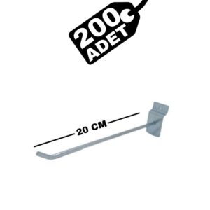 Raf Askı Kancası 20 Cm Kanallı Pano, Panel Kancası