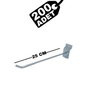 Raf Askı Kancası 25 cm Kanallı Pano Panel Kancası