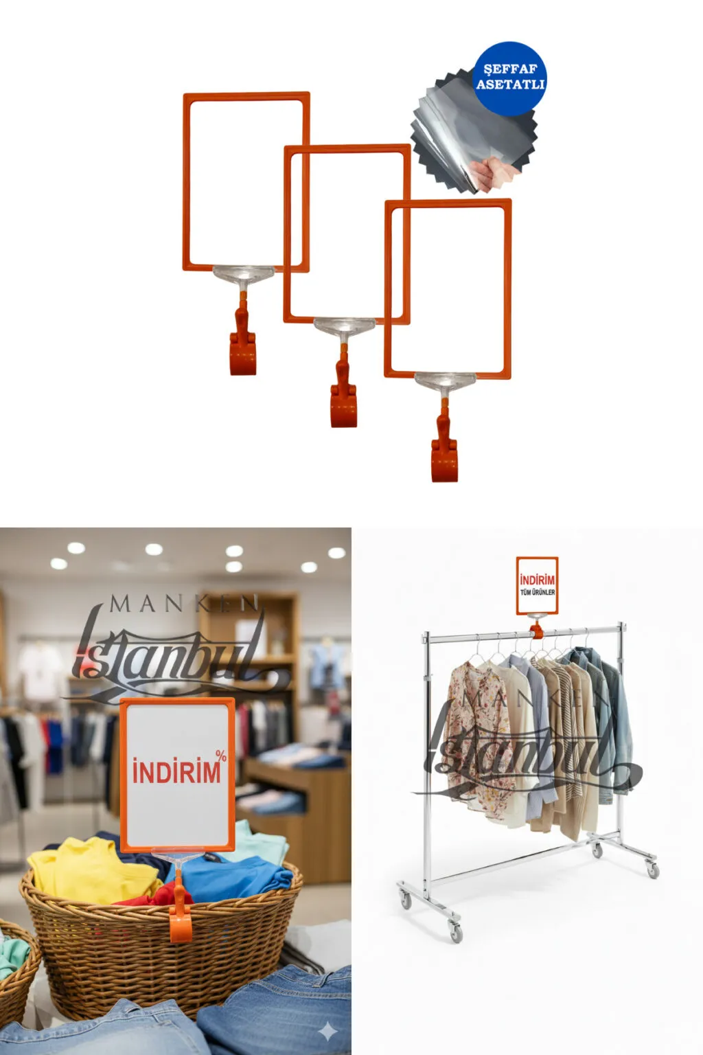 Mandallı A5 Etiketlik Kırmızı 10'lu Paket