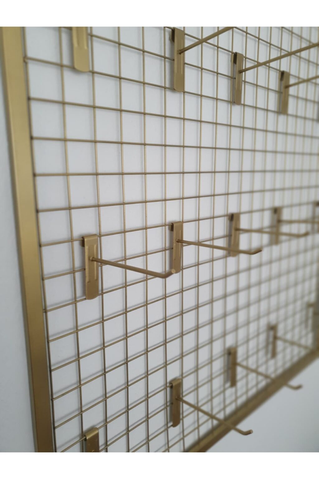 TEL PANO 80X100 CM DUVARA MONTE 4x4 SIK TELLİ RENK GOLD 20 ADET 15 CM KANCA DAHİL - Görsel 2
