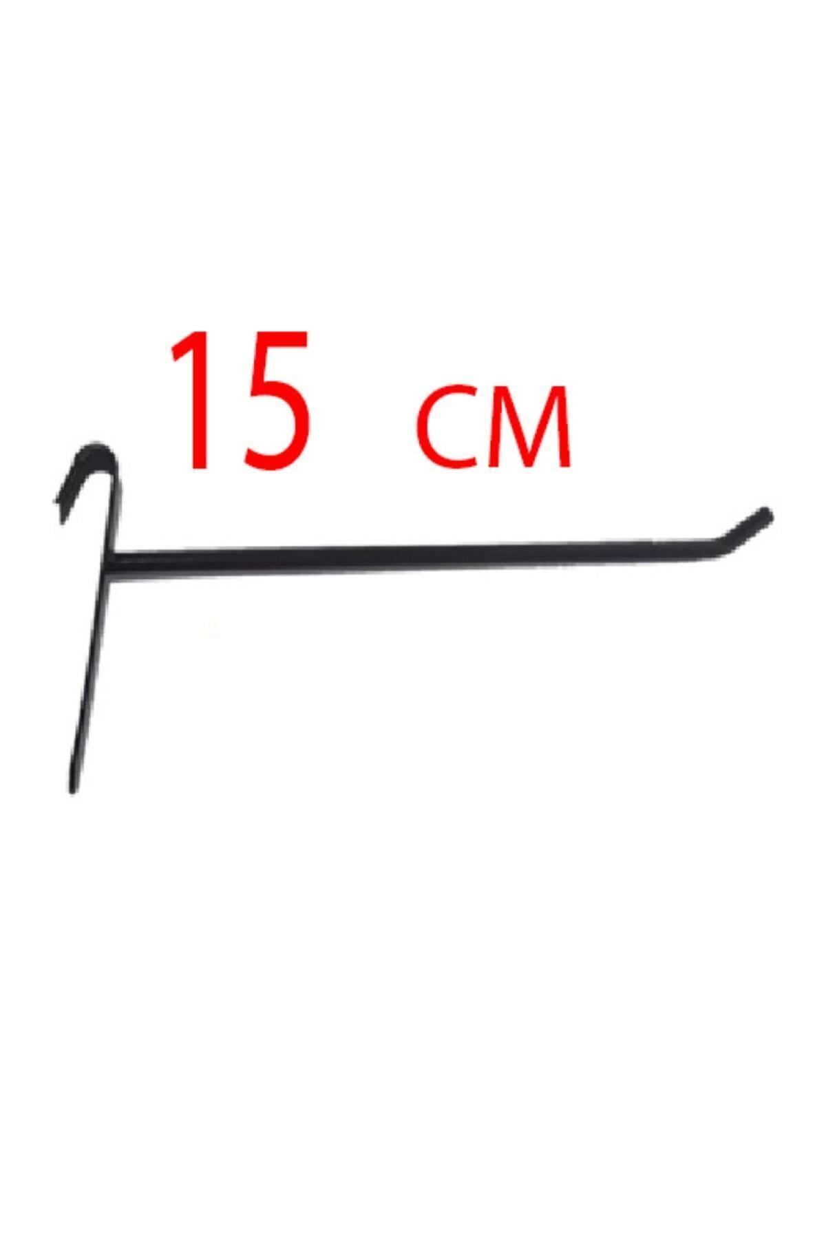 20 Adet, 15 Cm, Siyah Boyalı Tel Pano Kancası, Raf Kancası, Pano Teli, Raf Teli, Askılık Teli