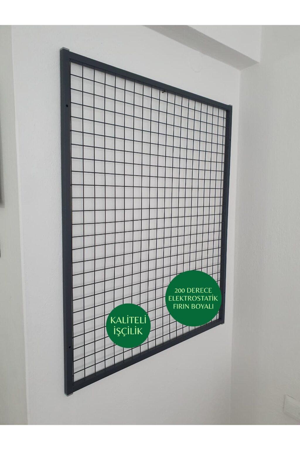Tel Pano 70x100 cm 5x5 Sık Telli Duvara Monte Renk:siyah