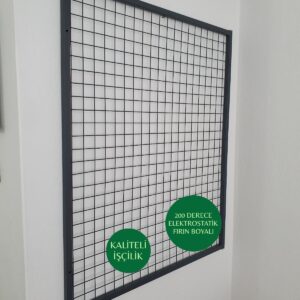 Tel Pano 70x100 cm 5x5 Sık Telli Duvara Monte Renk:siyah