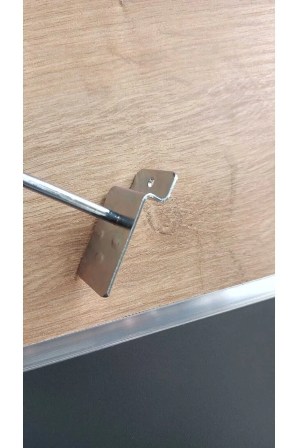 50 Adet - 15 Cm - Kanallı Pano Kancası - Raf Kancası - Raf Askısı - Görsel 3