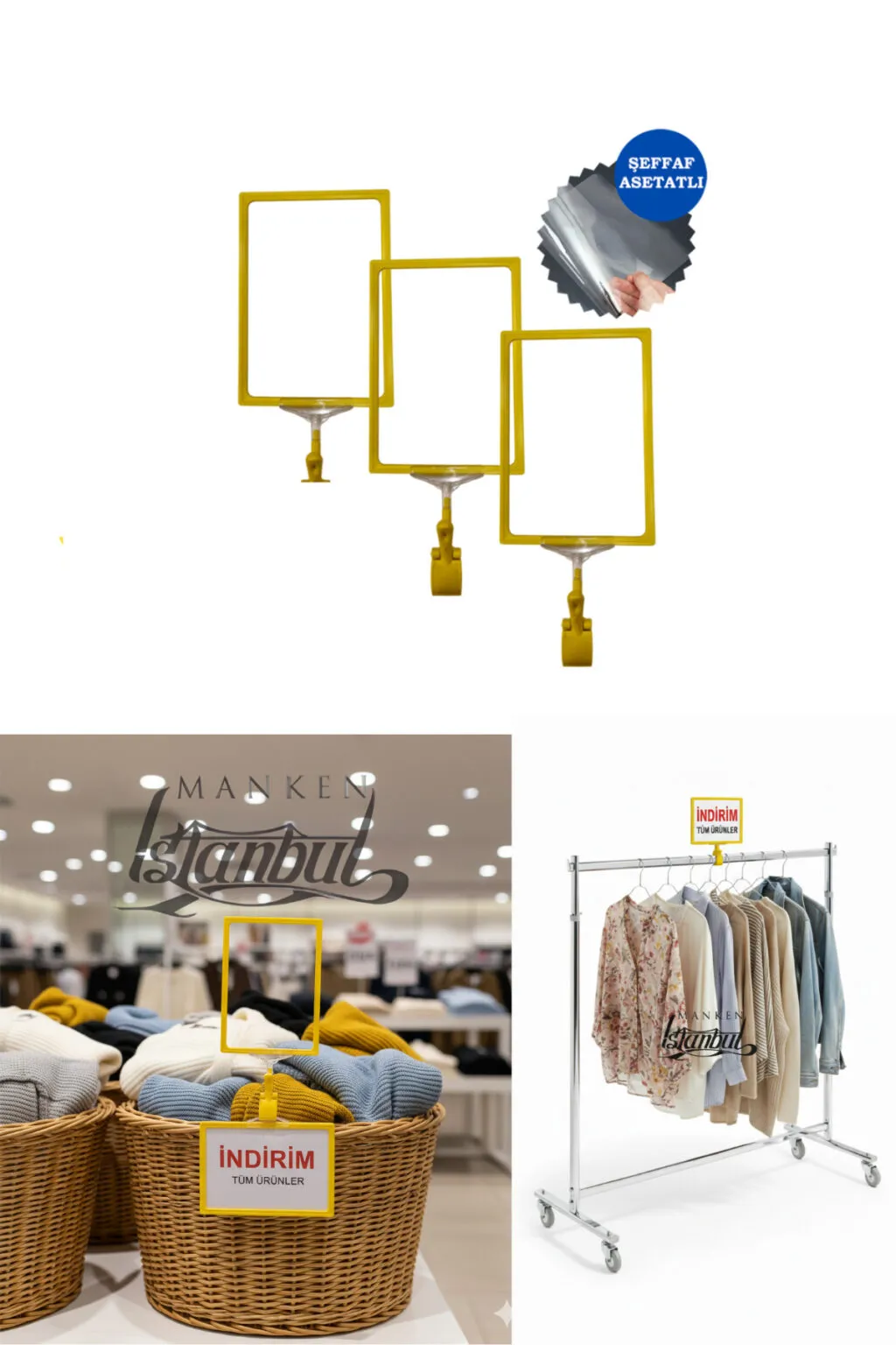 Mandallı A4 Etiketlik Renkli 2 Li Paket