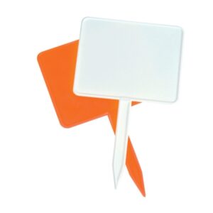 10'lu Plastik Saplamalı Manav Bakliyat Etiketliği Büyük Boy (BEYAZ) 16x12 Cm Ebat