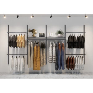 Mağaza Askılık Sistemi, Raf Sistemi, Butik Rafı, Mağaza Stand, Giyinme Odası 245*200