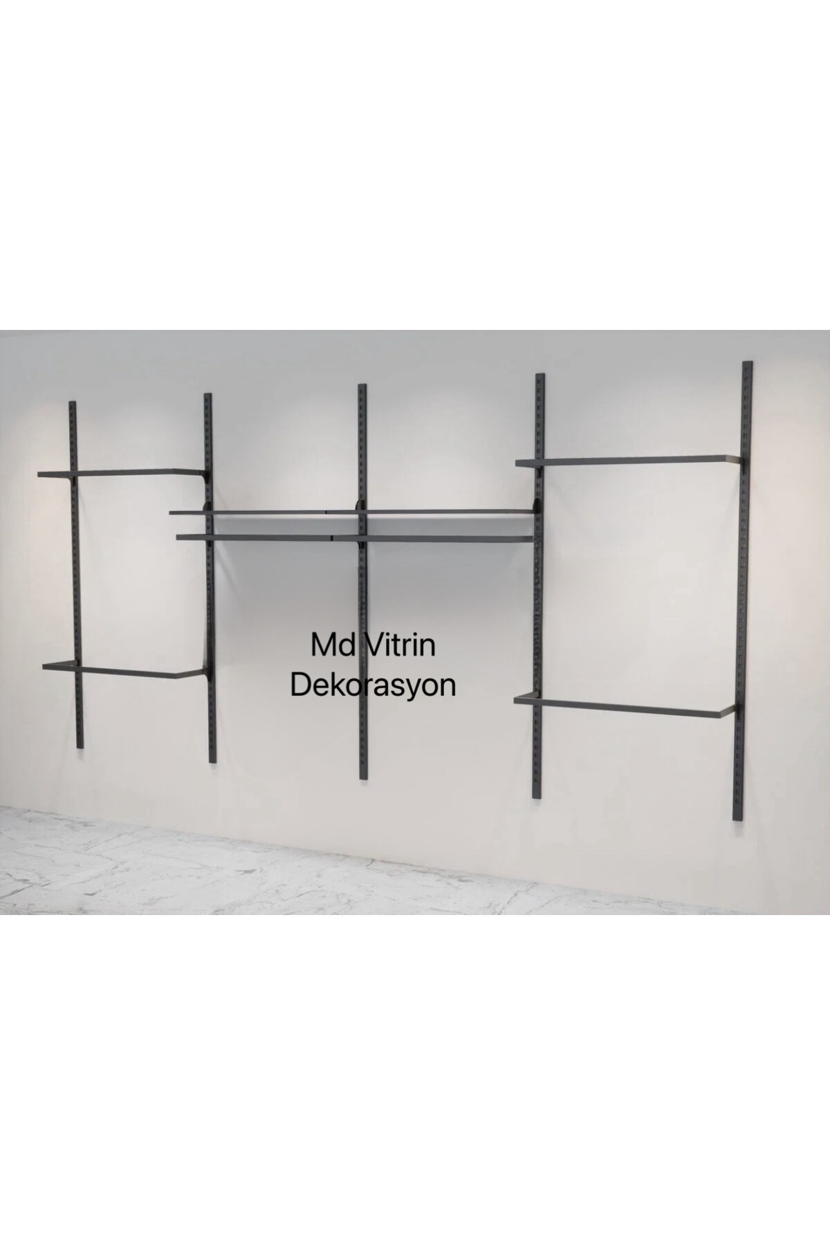 Mağaza Askılık Sistemi, Raf Sistemi, Butik Rafı, Mağaza Stand, Giyinme Odası 245*200 - Görsel 3