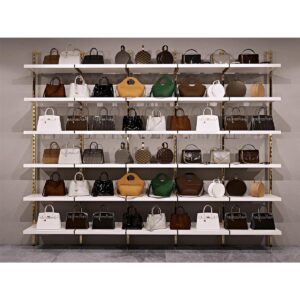 GOLD KAPLAMA Mağaza Raf Sistemi, Askılık Sistemi, Butik Rafı, Mağaza Stand, Giyinme Odası-365*210