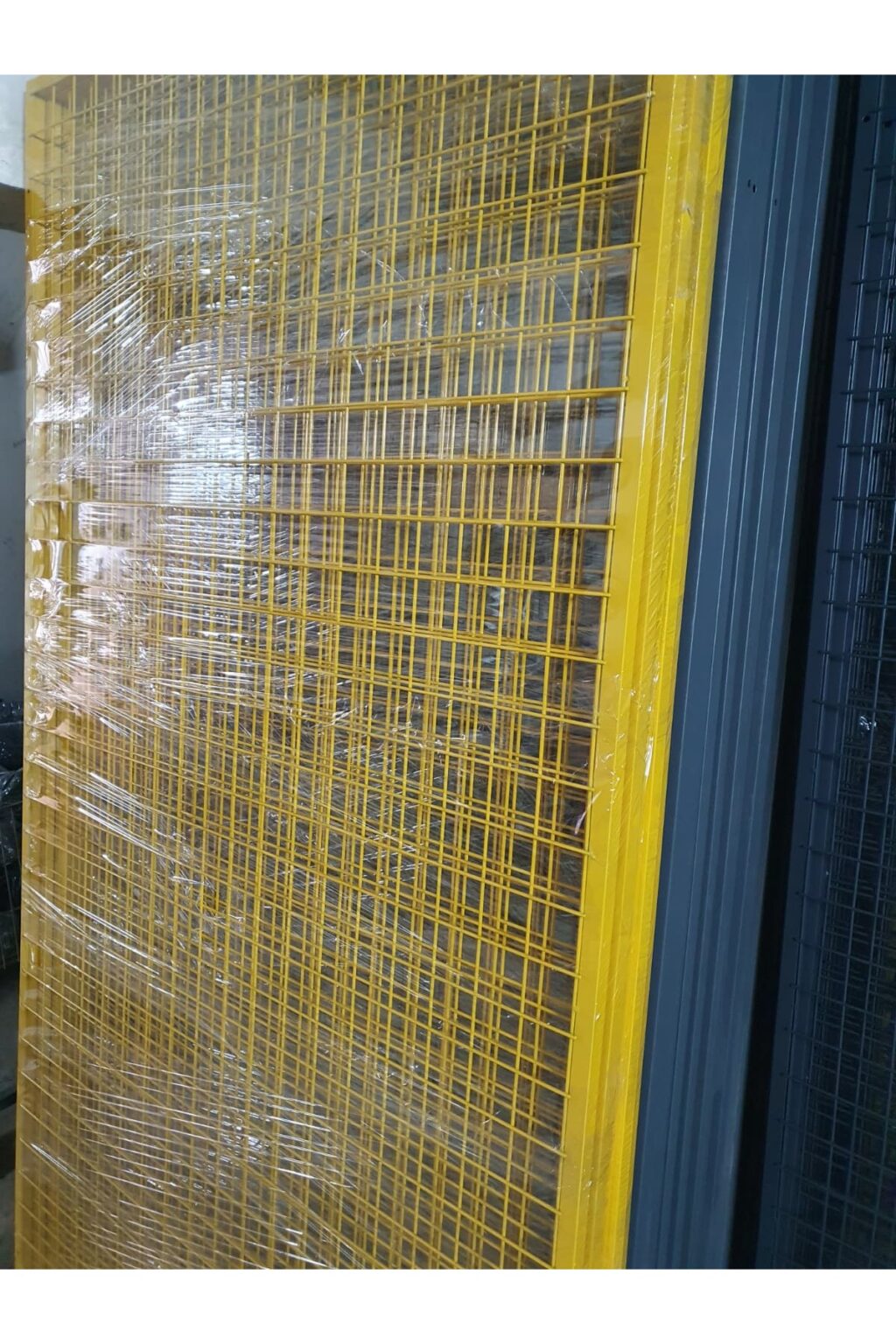 100x200 CM TEL PANO 5X5 SIK TELLİ DUVARA MONTE RENK:KROM SARI - Görsel 2