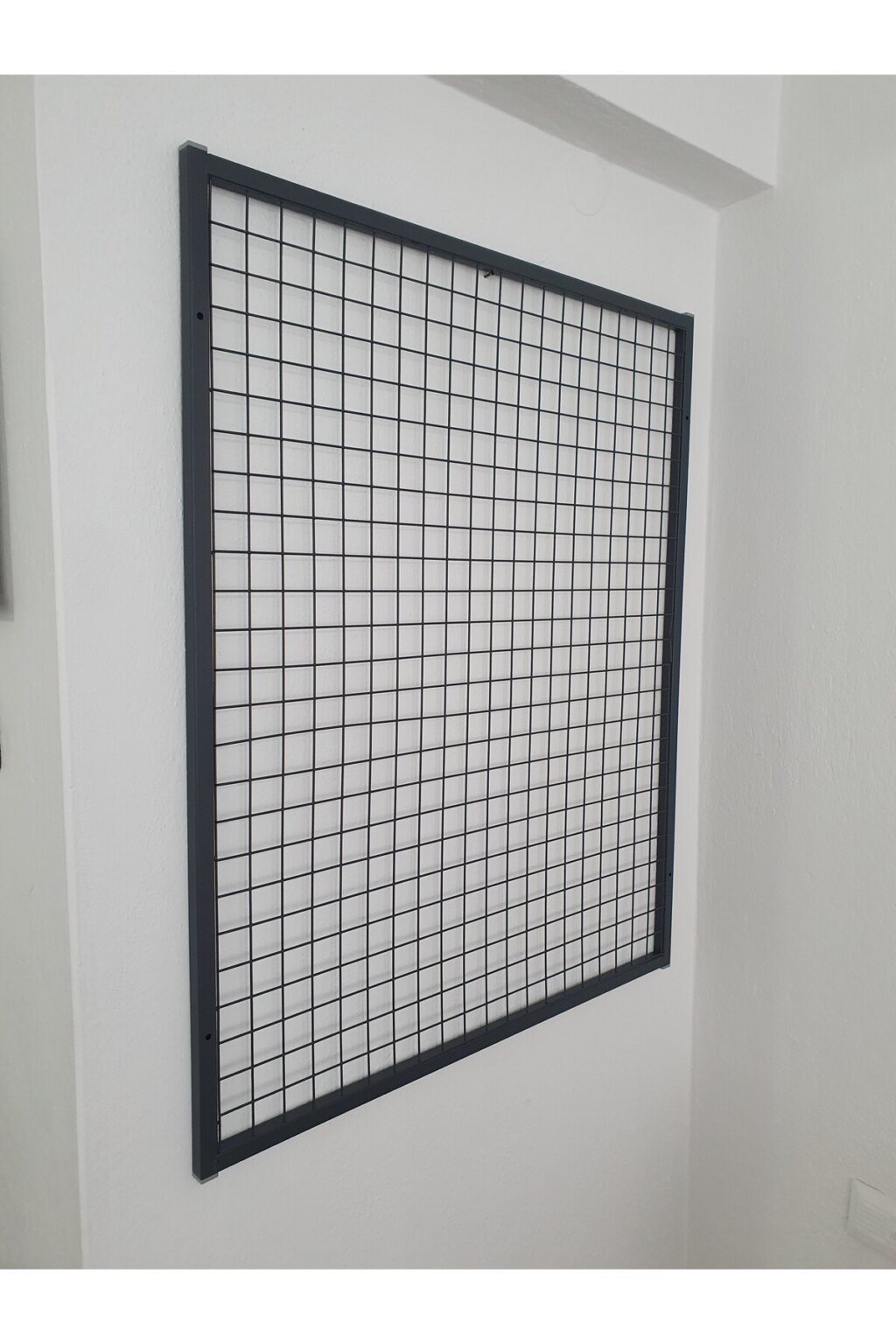 Tel Pano 80x100 cm 4x4 Sık Telli Duvara Monte Renk: Mat Siyah