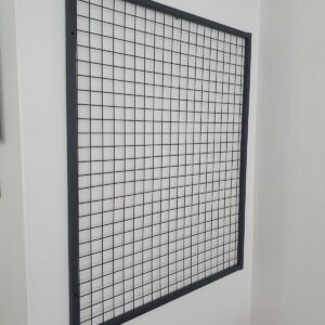 Tel Pano 80x100 cm 4x4 Sık Telli Duvara Monte Renk: Mat Siyah