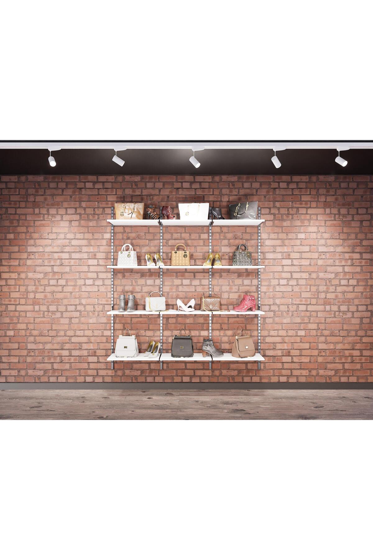 Mağaza Raf Sistemi, Askılık Sistemi, Butik Rafı, Mağaza Stand, Giyinme Odası-275*200 - Görsel 4