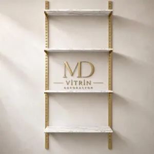Mağaza Raf Sistemi, Askılık Sistemi, Butik Rafı, Mağaza Stand, Giyinme Odası-95x200 Cm