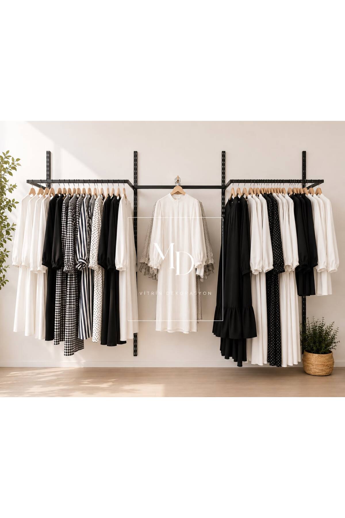 Askı Sistemi Askılık Giyinme Odası Askılık Sistemi Raf Sistemi 275x200 cm