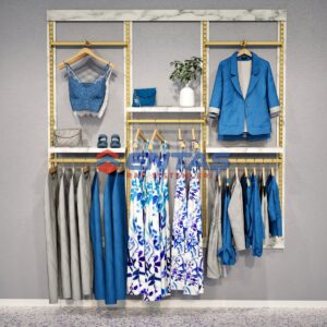 250*h220 Giyinme Odası Rafı,lüx Askılık Sistemi, Mağaza Raf Sistemi,butik Raf Sistemi