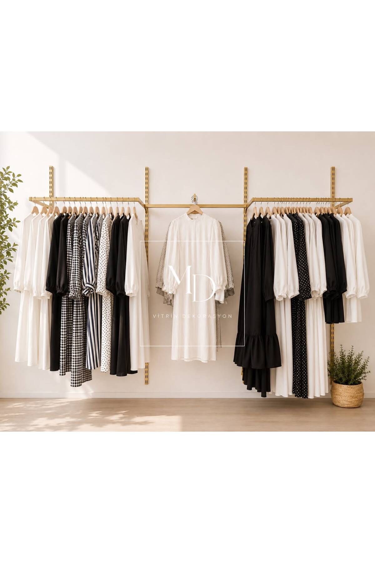Askı Sistemi Askılık Giyinme Odası Askılık Sistemi Raf Sistemi 275x200 cm