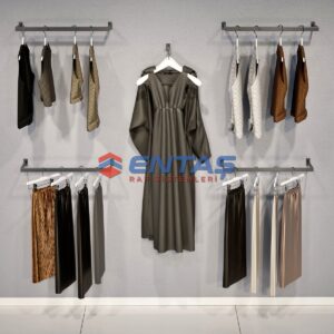 190*H:220,Giyinme Odası Rafı,Askılık Sistemi, Mağaza Raf Sistemi,Butik Raf Sistemi