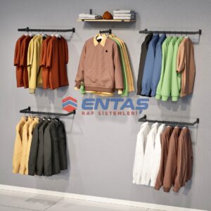 280*H:220,Giyinme Odası Rafı,Askılık Sistemi, Mağaza Raf Sistemi,Butik Raf Sistemi
