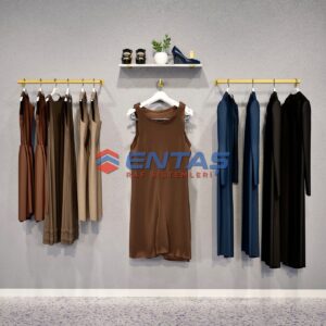 220*H:220,Giyinme Odası Rafı,Lüx Askılık Sistemi, Mağaza Raf Sistemi,Butik Raf Sistemi