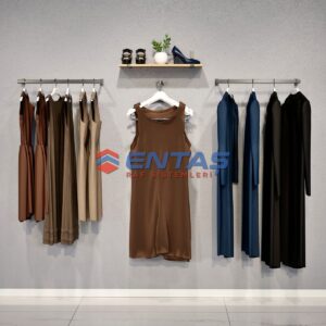 220*H:220,Giyinme Odası Rafı,Lüx Askılık Sistemi, Mağaza Raf Sistemi,Butik Raf Sistemi