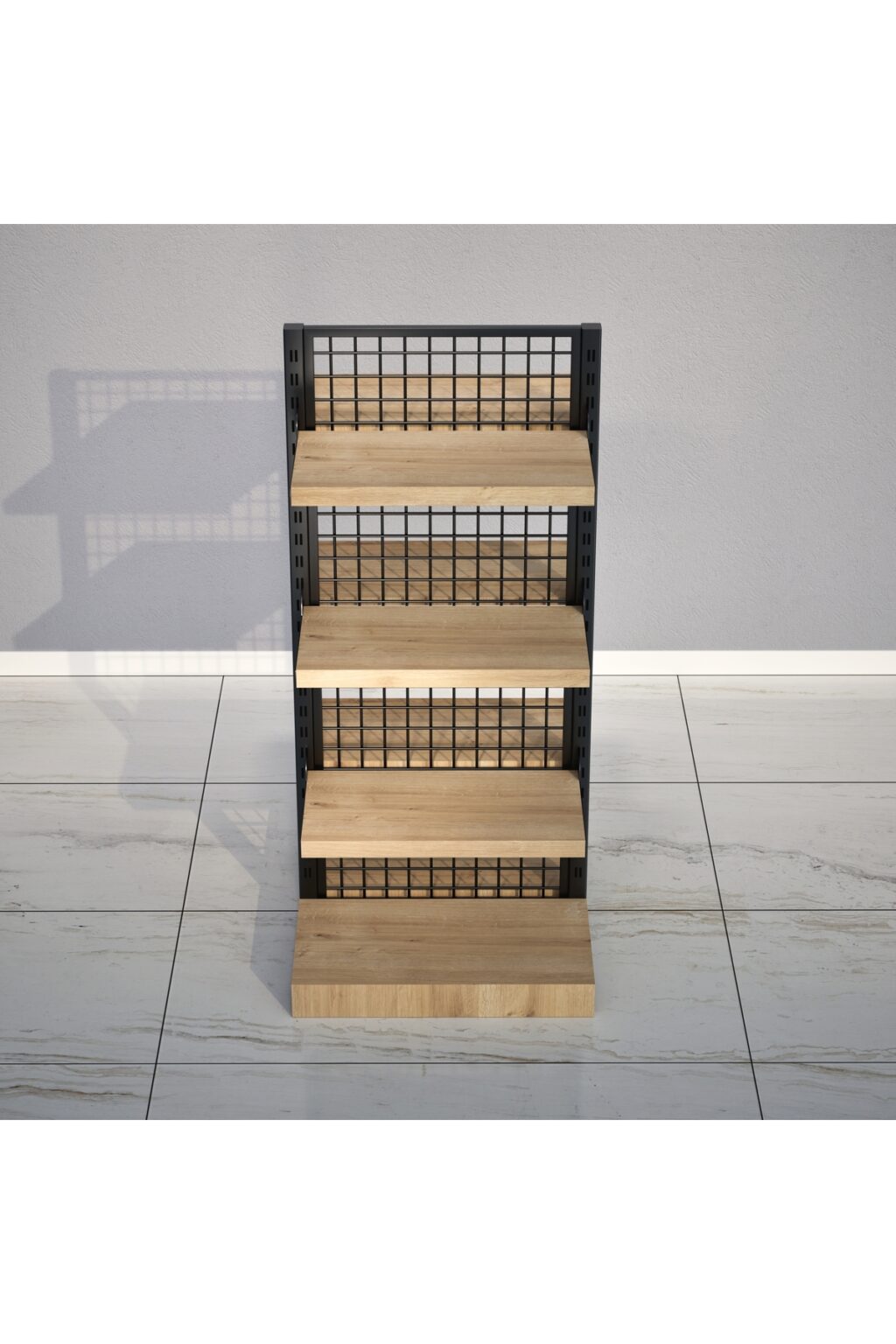 Raflı Lüks Orta Reyon 65x140 cm - Telli Market Orta Reyonu - Görsel 3