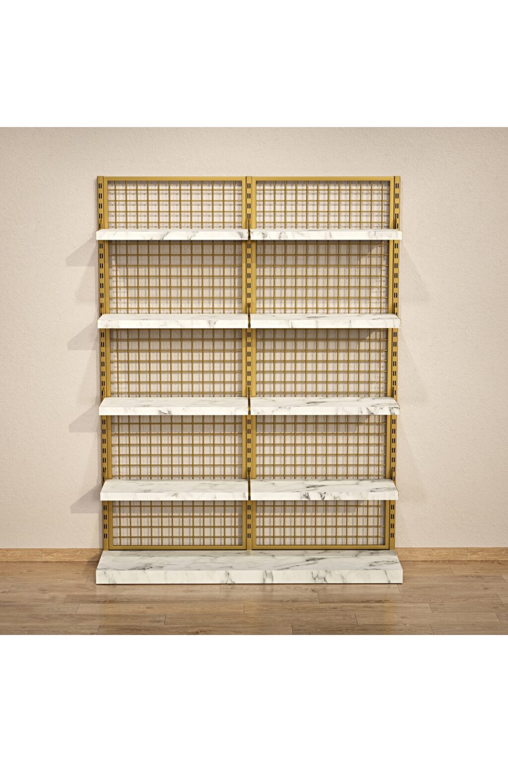 Gold Market Rafı 190x210 cm - Mağaza Raf Ünitesi - Görsel 3