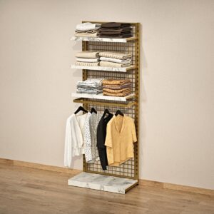 Giyinme Odası Raf Sistemi,lüx Telli Askılık Sistemi, Mağaza Raf Sistemi,butik Raf Sistemi 100*h220