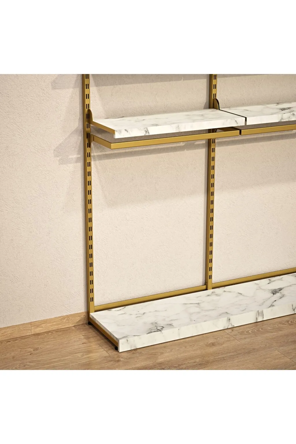 Giyinme Odası Raf Sistemi,lüx Askılık Sistemi, Mağaza Raf Sistemi,butik Raf Sistemi 190*h220 - Görsel 2