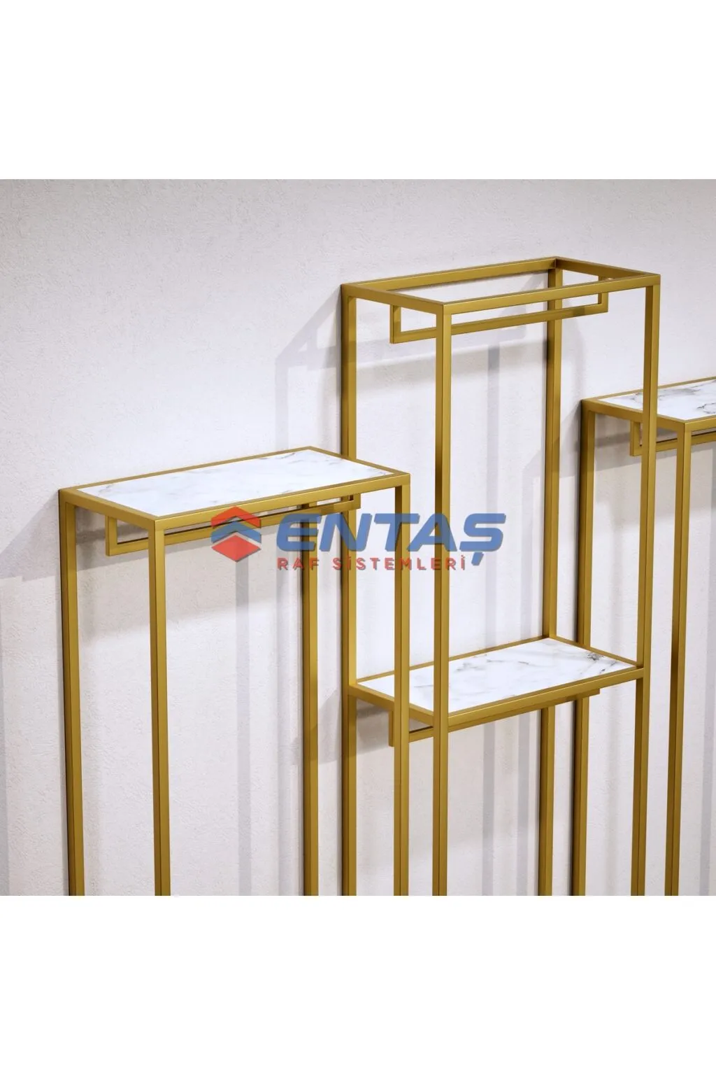 Modern Giyinme Odası Raf Sistemi,lüx Askılık Sistemi, Mağaza Raf Sistemi,butik Raf Sistemi 360*h220 - Görsel 4