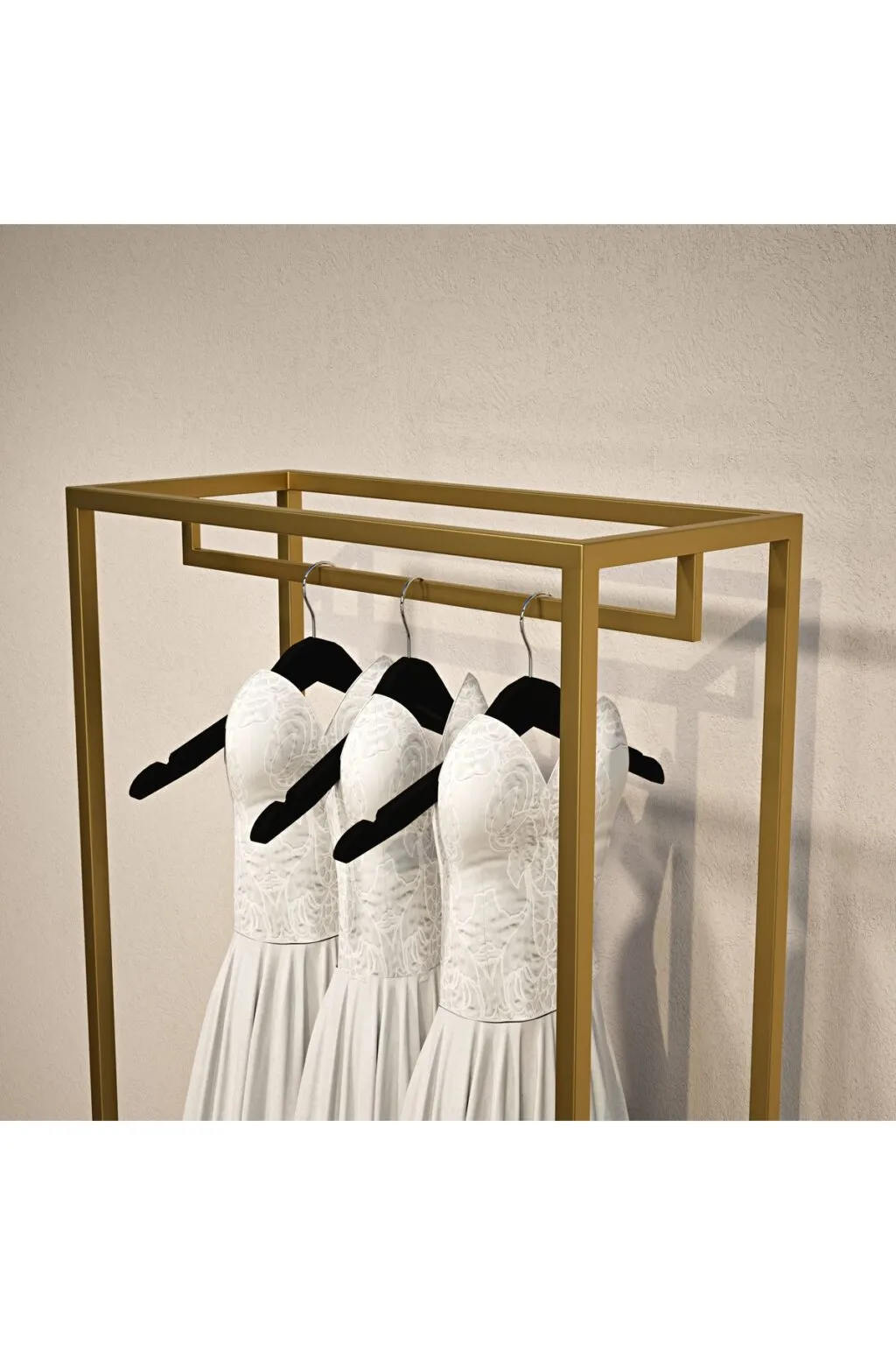Modern Gelinlik Standı, Askılık Sistemi 40*120*h220 - Görsel 2