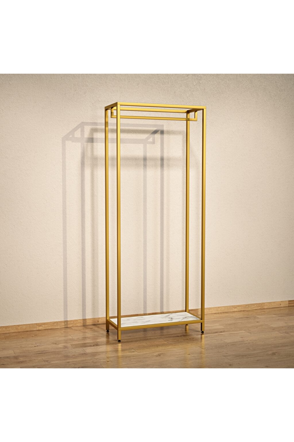 Mağaza Askılık Sistemi 40x120x220 cm Gold - Raf Sistemi, Butik Ekipmanı - Görsel 3
