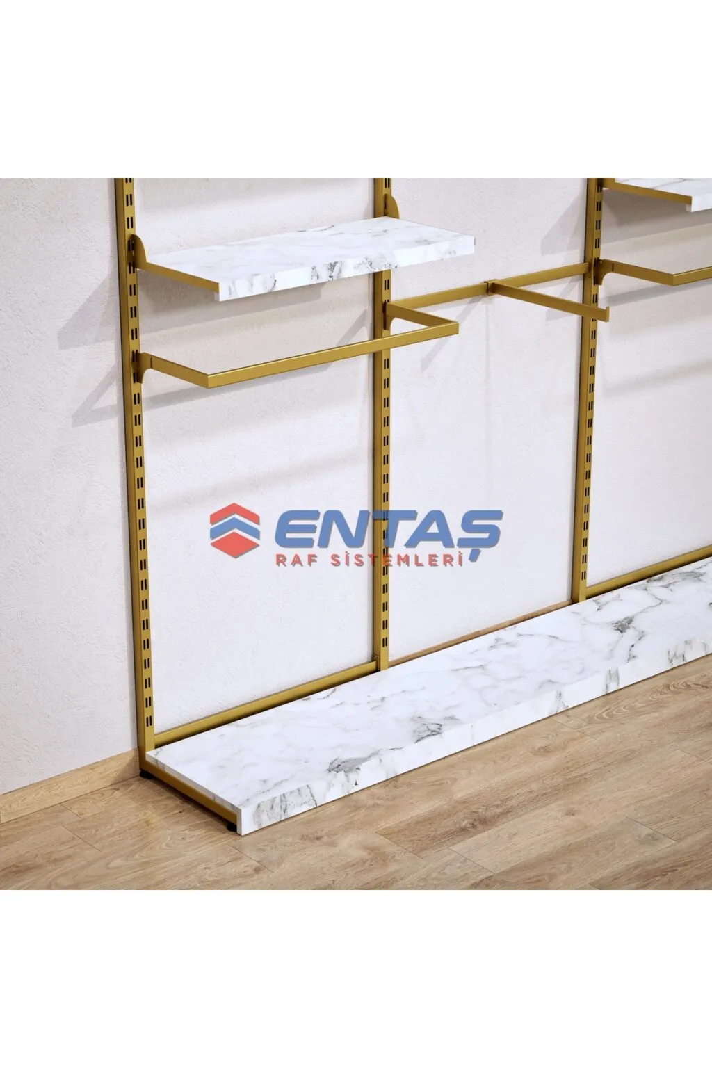 190*h220,giyinme Odası Raf Sistemi,lüx Askılık Sistemi, Mağaza Raf Sistemi,butik Raf Sistemi - Görsel 3
