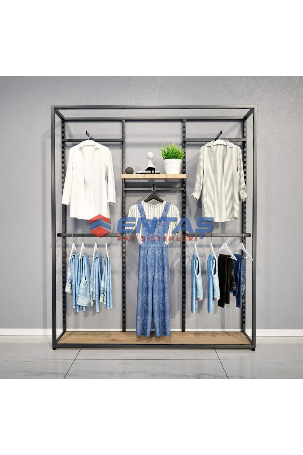 Giyinme Odası Raf Sistemi,lüx Askılık Sistemi, Mağaza Raf Sistemi,butik Raf Sistemi 190*h220
