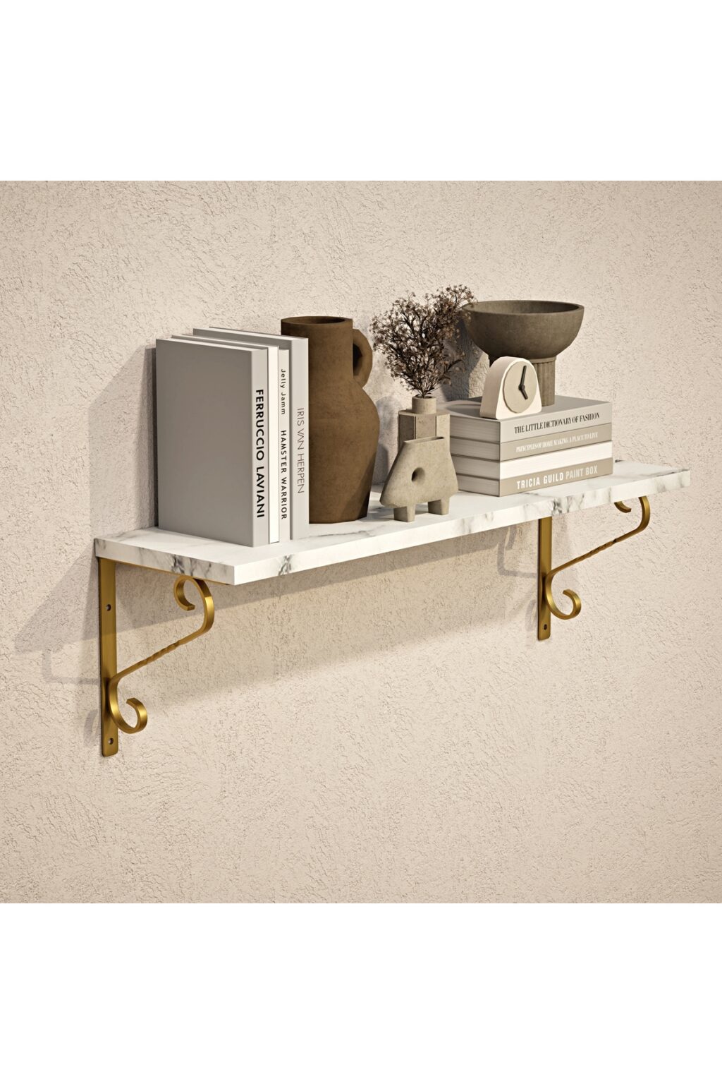 Ferforje Raf Destek Kolu 20x60 cm - L Konsol, Duvara Monte Raf Kolu