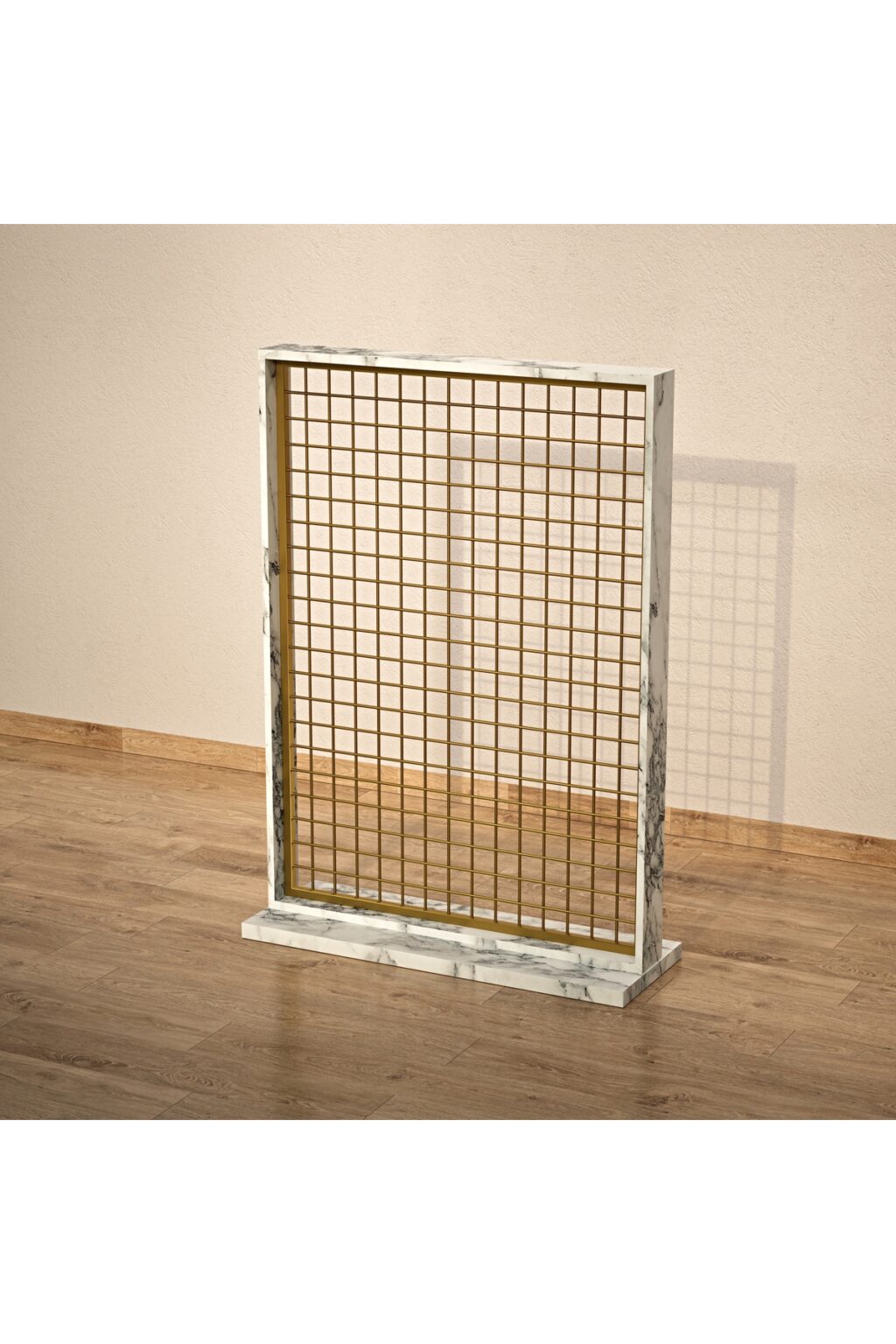 Sık Telli Tel Raf 95x150 cm Gold - Tel Pano Stand, Duvar Askılığı - Görsel 4