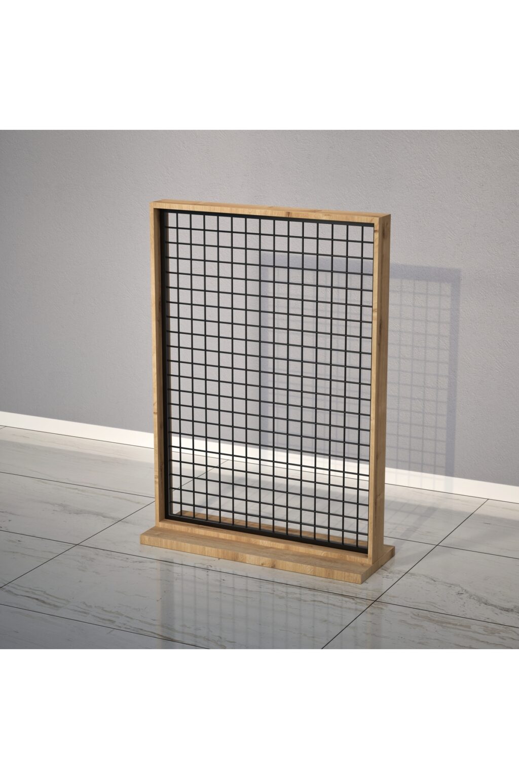 Sık Telli Tel Raf 95x150 cm Siyah - Tel Pano Stand, Duvar Askılığı - Görsel 4