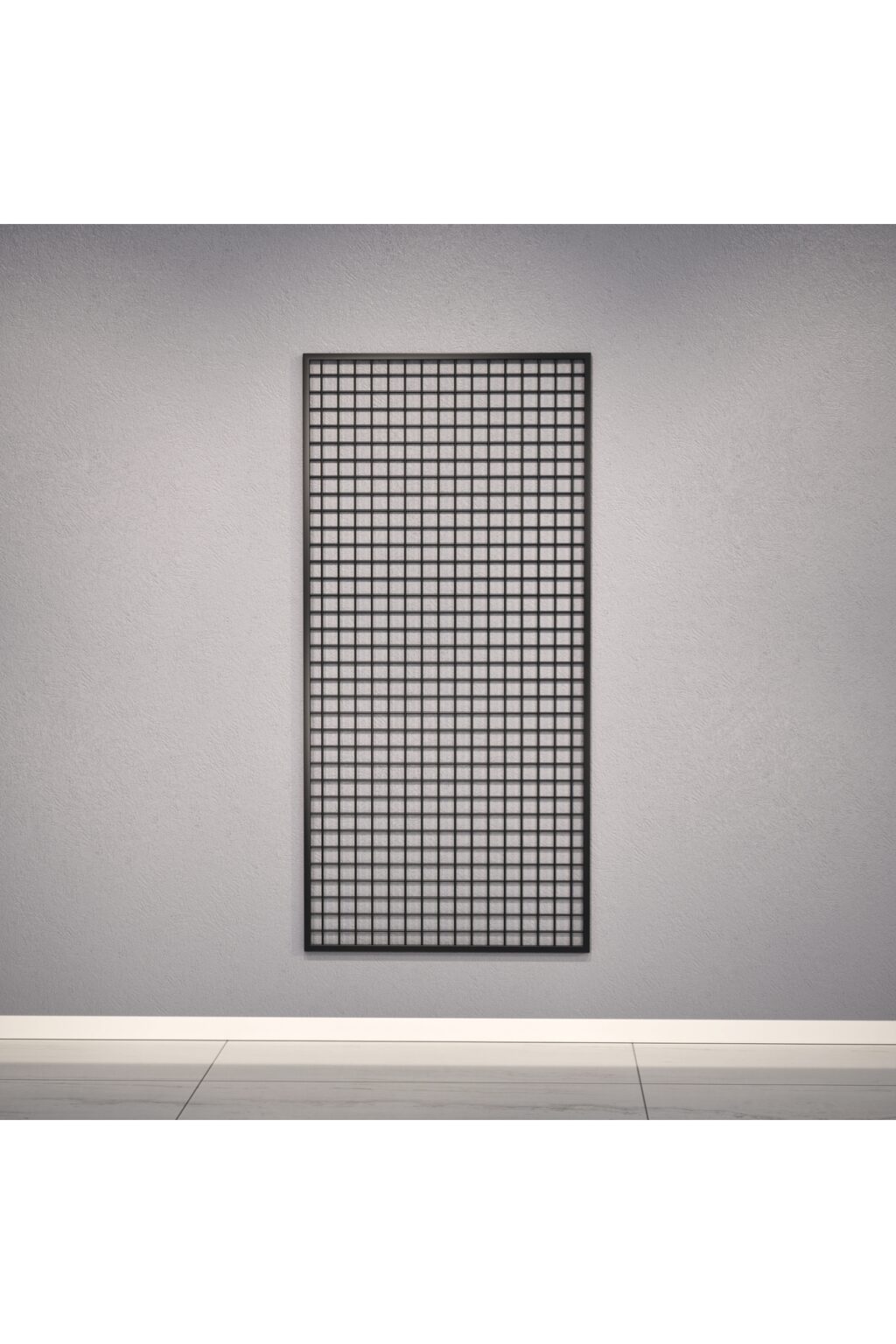 Duvara Monte Sık Telli Tel Raf 90x190 cm Siyah - Tel Pano Stand, Duvar Askılığı
