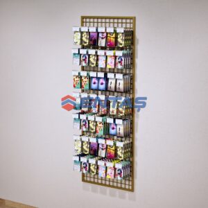 60*190 Gold,duvara Monte Tel Pano, Sık Telli Aksesuar Bijuteri Panosu