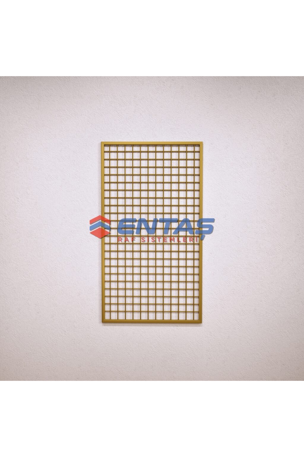 Duvara Monte Sık Telli Tel Raf 60x120 cm Gold - Tel Pano Stand, Duvar Askılığı - Görsel 2