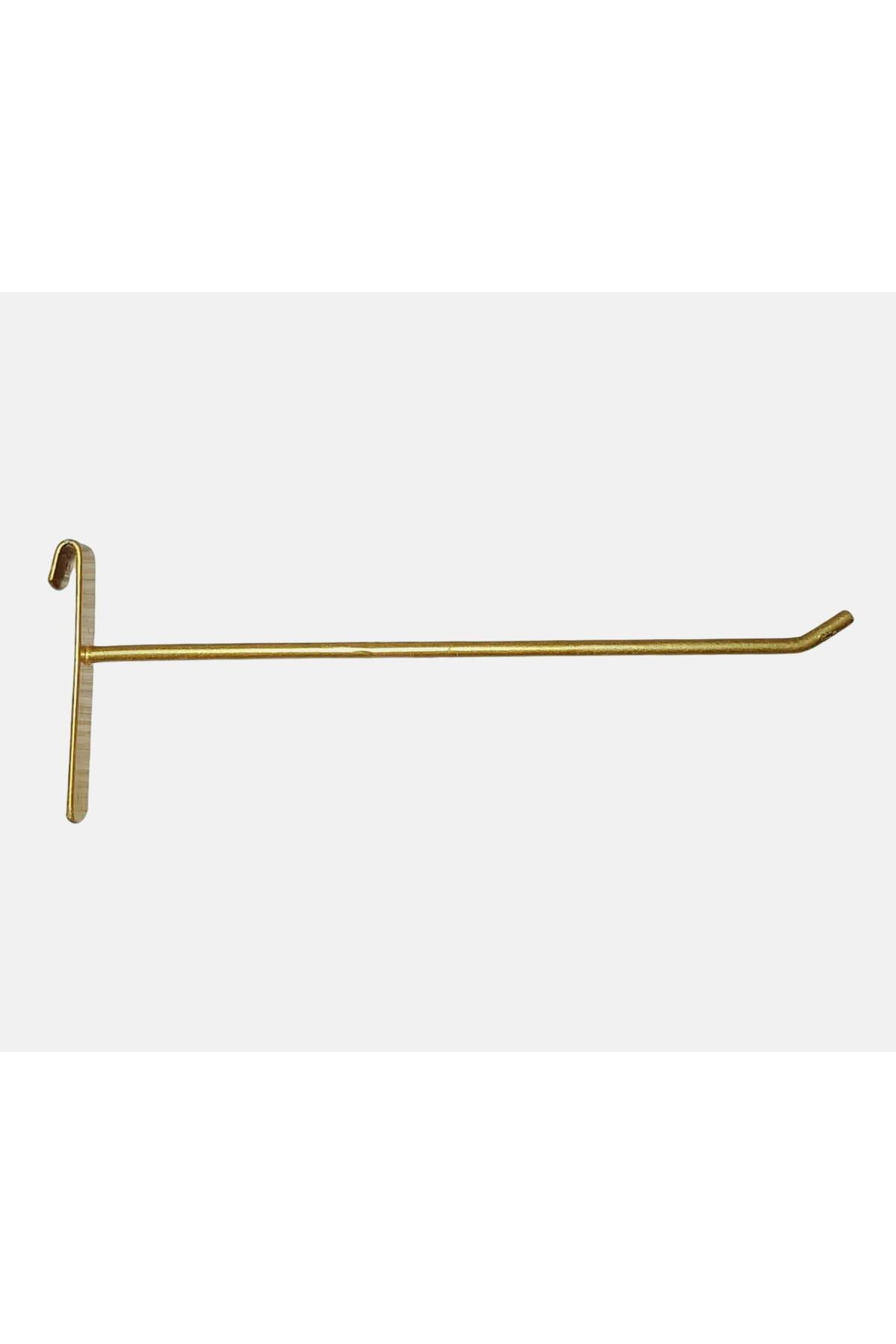 100 Adet,15 Cm, Gold Boyalı, Tel Pano Kancası, Raf Kancası, Pano Teli, Raf Teli, Askılık Teli, Mağaz