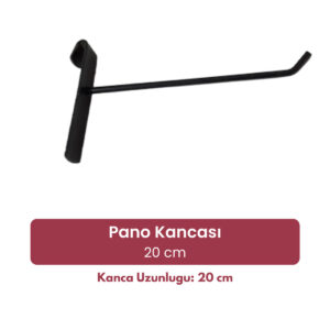 Tel Pano Kancası Siyah 4 Adet 20 Cm Tel Pano Ve Stant Kancası