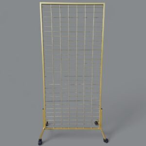 90x190 Cm Ayaklı Tel Pano, Gold Renkli, Telefon Aksesuar Standı, Duvar Panosu, Mağaza Askılığı, Çok