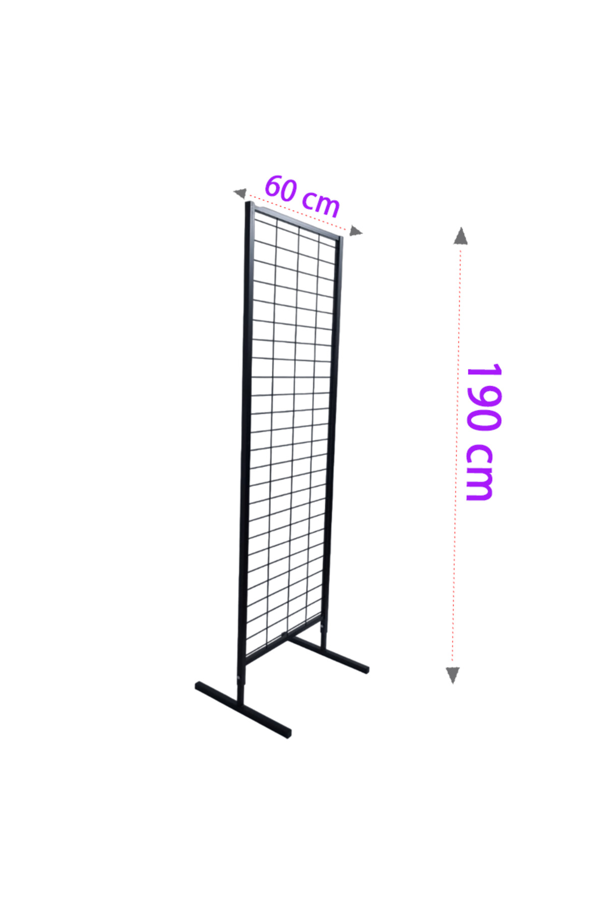 60x190 Cm Ayaklı Tel Pano Stant, Aksesuar Standı, Telefon Aksesuar Standı, Çoraplık, Ayakkabı Standı