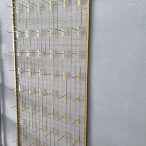 Tel Pano 103x200 cm 5x5 Sık Telli 50 Adet 15 cm Kanca Dahil Renk:gold