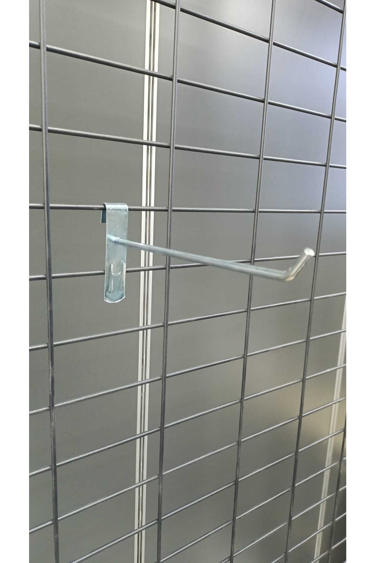 100 Adet - 10 Cm - Tel Pano Kancası - Raf Aksesuarı - Raf Kancası - Görsel 3