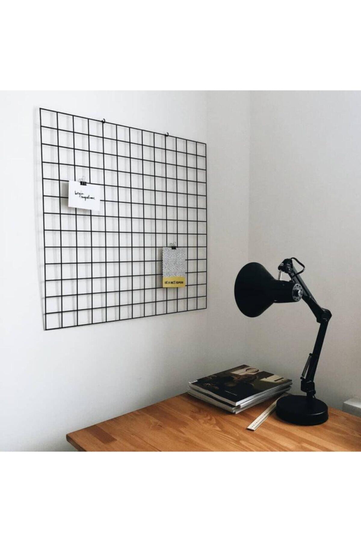 Tel Pano Duvar Panosu Metal Tel Pano Fotoğraf Askısı Notluk - Görsel 4